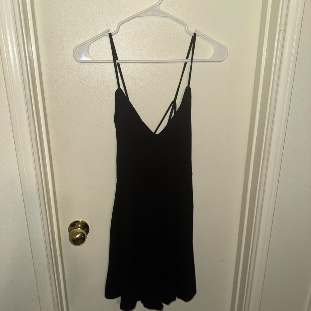Black Strappy Mini Dress | Worn Once | Medium | Sexy & Chic